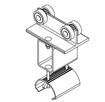 Heavy Duty C-Track Festoon Tow Trolley