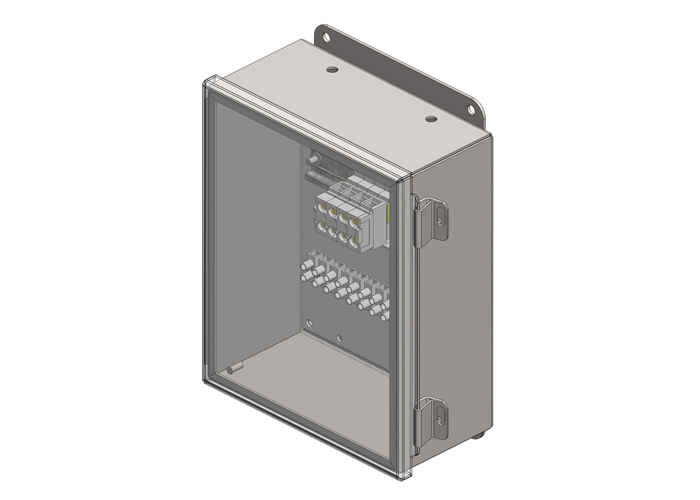 CONTROL TROLLEY JUNCTION BOX AND TERMAIL STRIPS - 4P POWER