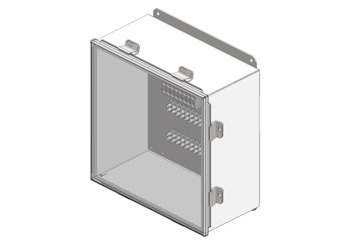 CONTROL TROLLEY JUNCTION BOX AND TERMAIL STRIPS - 24P CONTROL + 8P POWER