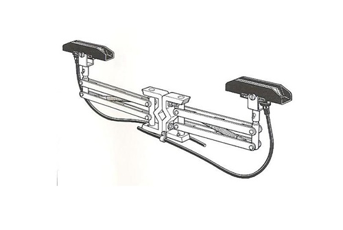 DUAL COLLECTOR SHOE - 200A - VERTICAL MOUNT 