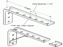 Duct-O-Wire Angle Bracket with gusset