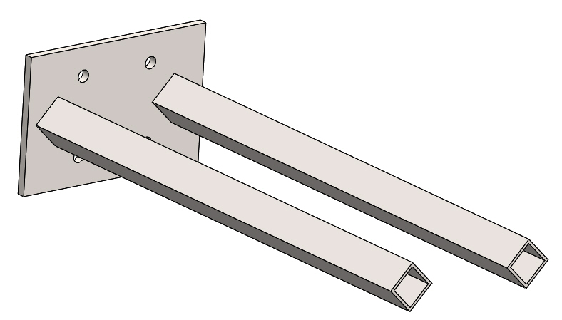 COLLECTOR BRACKET - DOUBLE POST - 100-200A