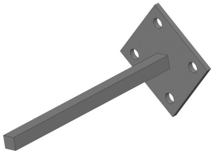 COLLECTOR BRACKET - SINGLE POST -50A