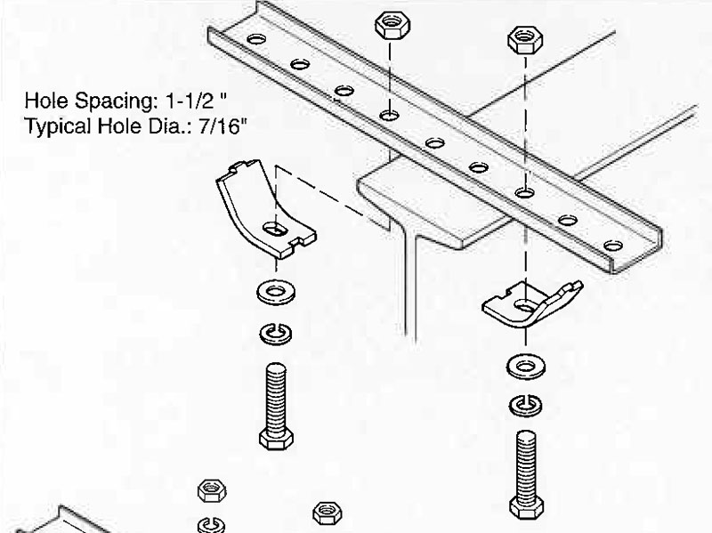 MOUNTING CLAMP FOR I-BEAMS