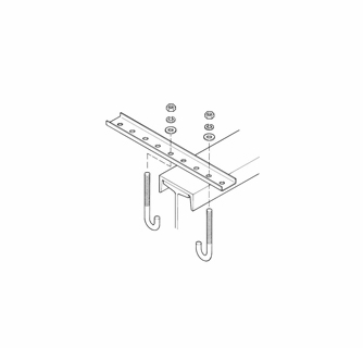 [B-100-BR4A] STEEL BRACKET - 12 HOLE - 18 '' (D-O-W 90A 8-Bar)