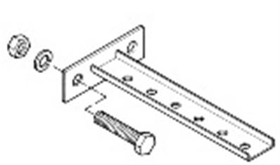 STEEL BRACKET - 2 HOLES, 3-3/4''