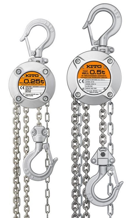 MANUAL CHAIN HOIST - 8FT LIFT - 1/2 TONNE