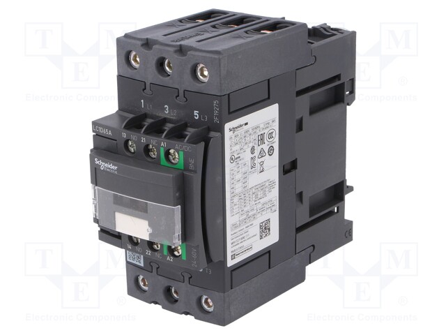 CONTACTOR - 40HP - 24-60V AC/DC COIL - 3P