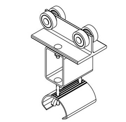 [38646] Heavy Duty C-Track Festoon Tow Trolley