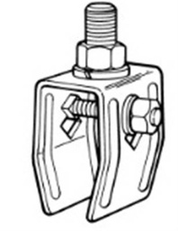 [B-100-2FF] ZINC PLATED STEEL CLAMP